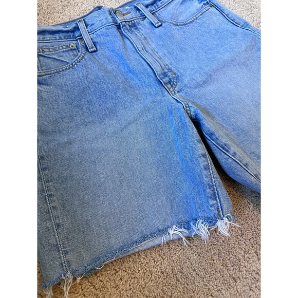 J.Crew Jean Mid-Length Short Light Blue Jean Shorts - Picture 2 of 4